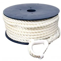 Invincible Marine Boating & Marine Anchor Line - 1/2" 3-Strand Twisted Nylon (Multiple Lengths)