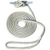 Invincible Marine Boating & Marine Dock Line - 1/2" Hand Spliced Double Braid Gold (Multiple Lengths)