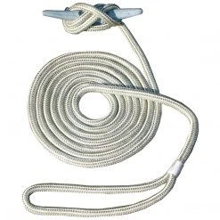 Invincible Marine Boating & Marine Dock Line - 1/2" Hand Spliced Double Braid Gold (Multiple Lengths)