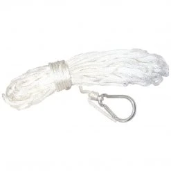 Invincible Marine Anchor Line - 3/16"x100' Solid Braid Nylon W/Hook Boating & Marine