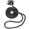 Invincible Marine Dock Line - 1/2" Hand Spliced Double Braid Black (Multiple Lengths)