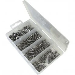 Shoreline Marine 168 Piece Stainless Steel Screw Kit Boating & Marine