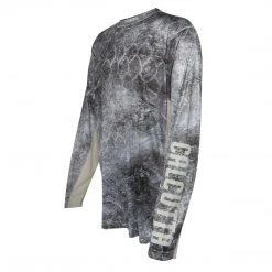 Calcutta Men's Long Sleeve Performance Shirt - Mossy Oak® Cloudbank