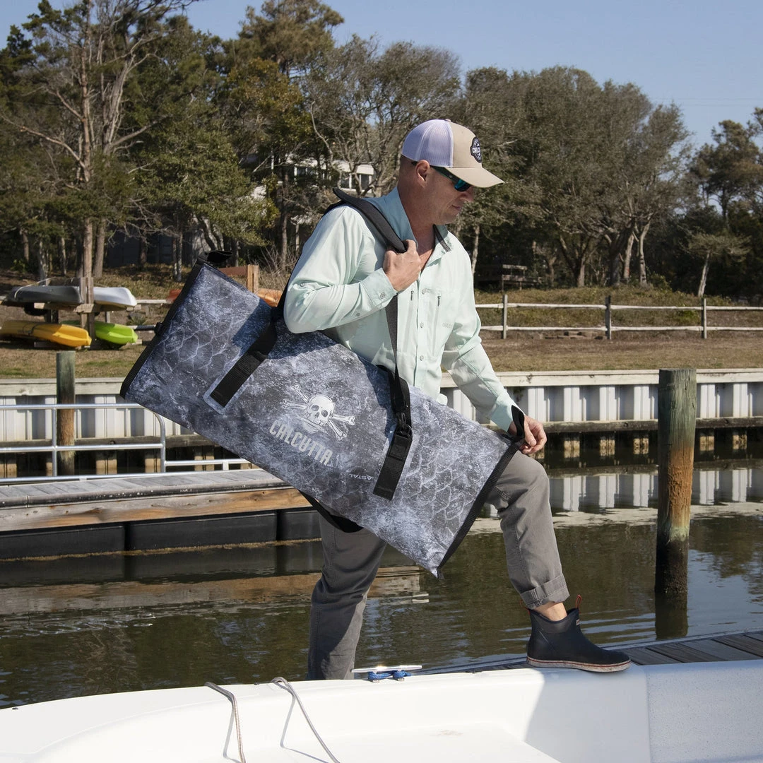 Calcutta Pack Fish Cooler 40" X 16" - Mossy Oak® Coastal Cloudbank 2 Calcutta Pack Fish Cooler 40" X 16" - Mossy Oak® Coastal Cloudbank