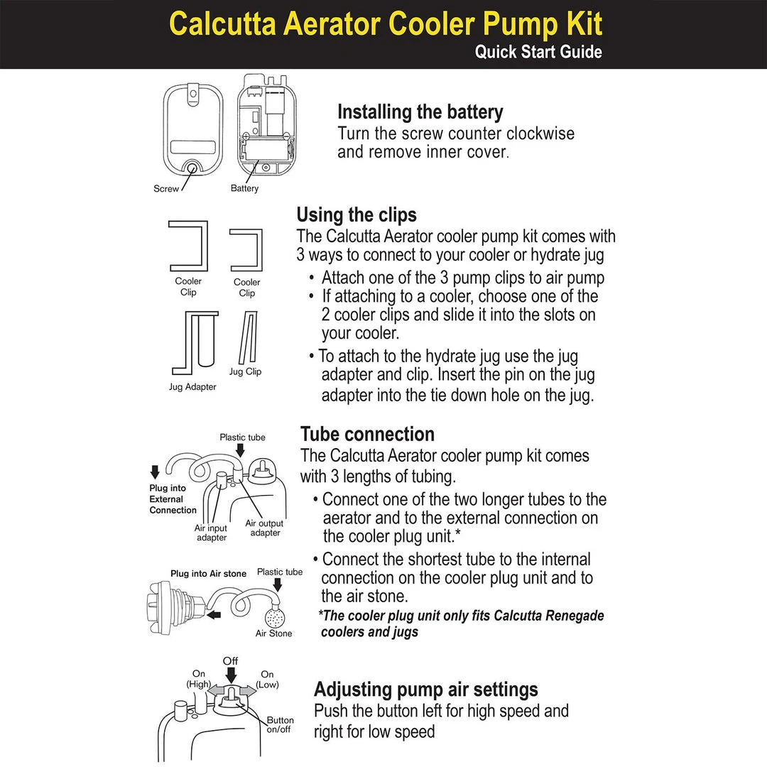 Calcutta Aerator Cooler Pump Kit 5 Calcutta Aerator Cooler Pump Kit
