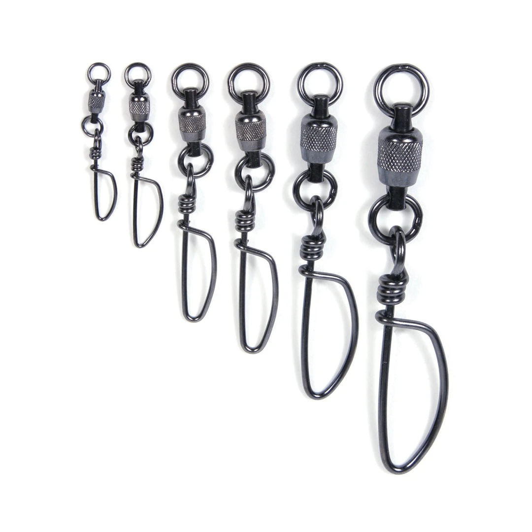 Krok Stainless Steel Dual Rotation Ball Bearing Snap Swivels 10 Pack 2 Krok Stainless Steel Dual Rotation Ball Bearing Snap Swivels 10 Pack