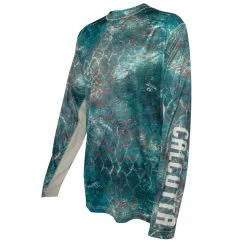 Calcutta Apparel Men's Long Sleeve Performance Shirt - Mossy Oak® King Fisher