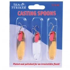 Sea Striker Casting Spoons 3 Pack Fishing Gear